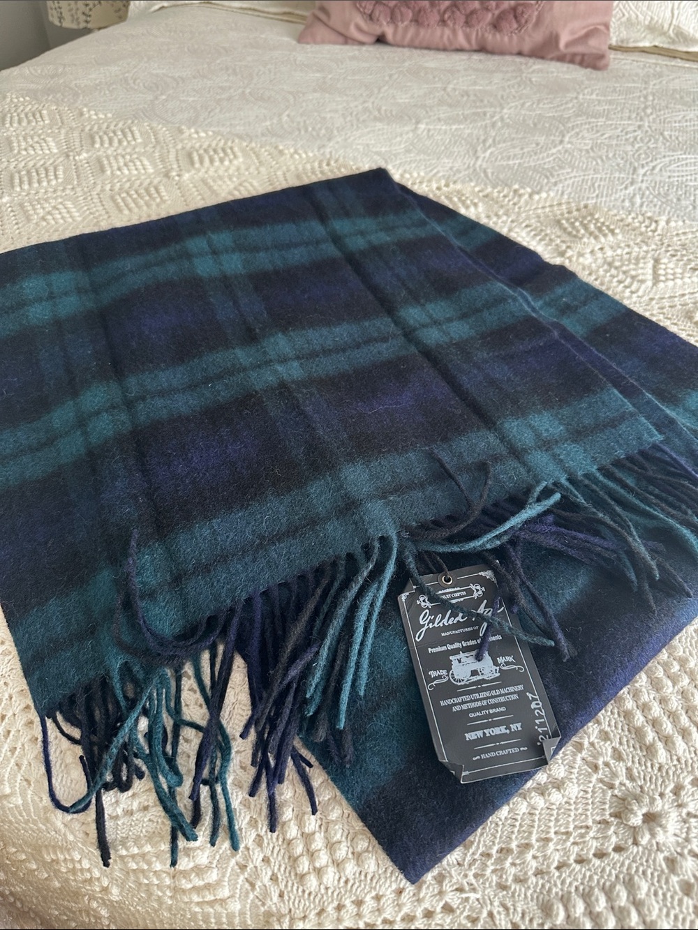 Nwts Gilded Age Merino Wool Scarf